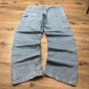 vintage distressed lee carpenter baggy fit denim jeans